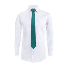 SON DOS - Camisa formal blanca sin bolsillo manga larga slim hombre