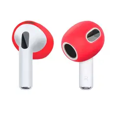 GENERICO - Protector En Silicona Para Audifonos A¡rpods 3 Rojo