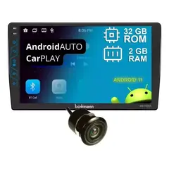 BOWMANN - Radio Carro Android 11 WiFi Pantalla 9" 2+32 GB GPS Bluetooth