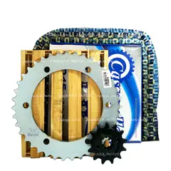 GENERICO - Kit Arrastre Honda Xre 300 Cadena Dorada Cassarella