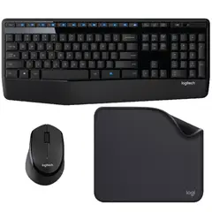 LOGITECH - Combo Inalámbrico Mk345 Pad Mouse Studio Series