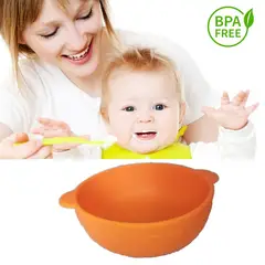 GENERICO - Bowl plato Hondo en Silicona para alimentación del Bebe