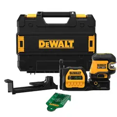 DEWALT - Nivel Laser Verde 2 Planos Con 5 Puntos Dcle34520gb