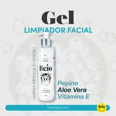GENERICO - Gel Limpiador Facial Aloe Vera+ Pepino + Vitamina E Beio