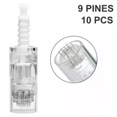 CARER SPARK - Microagujas Para Dermapen 9 Pines 10 Pcs Entrada A Presión