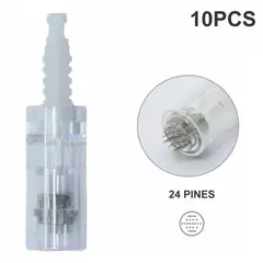 CARER SPARK - Microagujas Para Dermapen 24 Pines 10 Pcs Microneedling Entrada A Presión