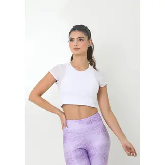 BELIFE - Camiseta Deportiva Blanca Con Manga Corta Para Mujer Belife.-_..