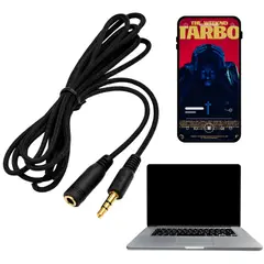 GENERICO - Cable Extension Auriculares Audifonos Macho Hembra 35mm