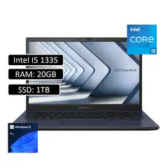 ASUS - PORTATIL EXPERTBOOK INTEL CORE I5 1335U 20GB 1TB SSD WIN11 PRO