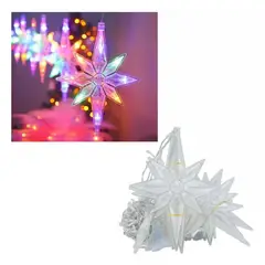 SHENGSHOU - Extensión Navideña Estrellas Led Secuencial Multicolor