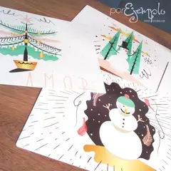GENERICO - 4 Individuales De Mesa Feliz Navidad
