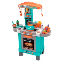 GENERICO - Cocina Juguete Chef Grande 54x87cm Accesorios Verde 939