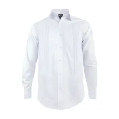 SON DOS - Camisa guayabera alforzas blanca 2 bolsillos también en tallas grandes