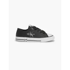 CALVIN KLEIN - Tenis Bajas Con Logo Niño Negro