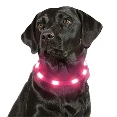 GENERICO - Collar LuzLed Reflectivo Perro Gato Mascotas 3 EfectosPro XS