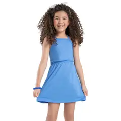 MARKETING PERSONAL - Vestido Infantil Azul Mp 88514