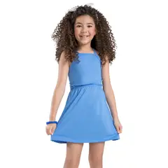 MARKETING PERSONAL - Vestido Infantil Azul Mp 88514