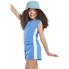 MARKETING PERSONAL - Enterizo Corto Infantil Azul Mp 32750