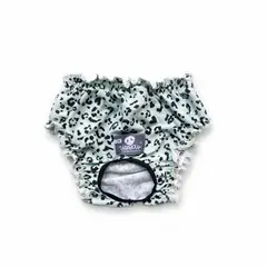 WAWAW - Calzones para perro talla XS menta animal print negro