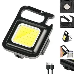 GENERICO - Linterna Potente Llavero 500lm Recargable Multiusos