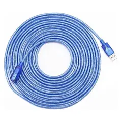 GENERICO - Extension Usb De 10 Metros Blindado Azul Macho / hembra Computacion