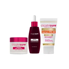 CICATRICURE - Serum30ml Gel antimanchas50g Crema antiedad40g