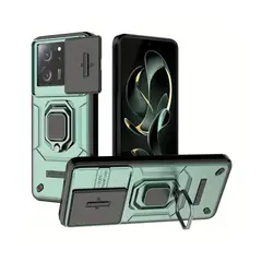 GENERICO - Funda Protección Cámara Slider Compatible Xiaomi Mi 13T Verde