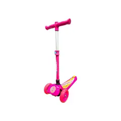 COUGAR - Patineta Scooter Ajustable Ruedas Goma Luz Fucsia