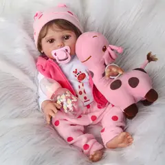 GENERICO - Muñeca Bebé Real Reborn 45 Cm + Accesorios CHAREX