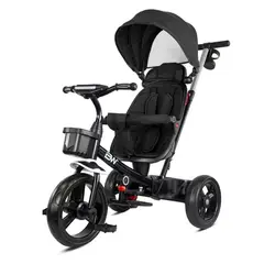 PRINSEL - Triciclo Paseador Asiento 360 Sun 3 en 1 Negro