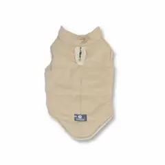 WAWAW - Chaleco para perro talla 7XL beige doble faz borrego marfil