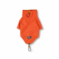 WAWAW - Chaqueta para perro talla M cortavientos cuello alto naranja forro naranja