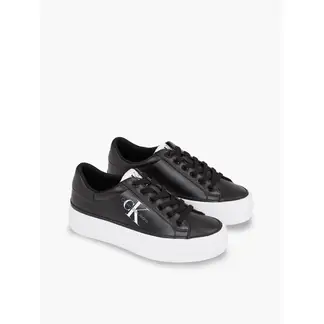 CALVIN KLEIN - Tenis Perladas De Materiales Reciclados Con Plataforma Mujer Negro