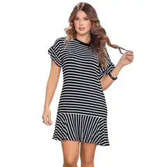 ATYPICAL - Vestido Corto Mujer Negro 79473