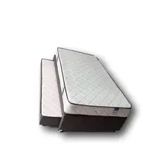 PRODESCANSO - COMBO BASE CAMA NIDO + COLCHÓN NATURE EVO - 120 X 190 - GRIS