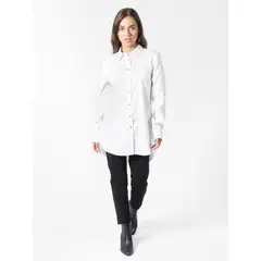 CALVIN KLEIN - Camiseta Manga Larga Mujer Blanco