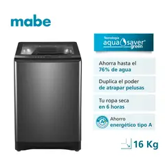 MABE - Lavadora Automática 16 Kg Diamond Gray LMA6120WDGAB0