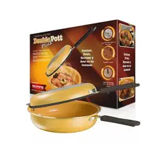 TELEVENTAS COM - Sartén doble antiadherente cerámica doublepott