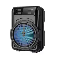 GREEN HANSHENG - Parlante Bluetooth Usb 3 Pulgadas Radio Fm Luz Led