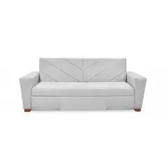 ROCA - Sofá Cama Vancouver 3 Puestos Tela Plata