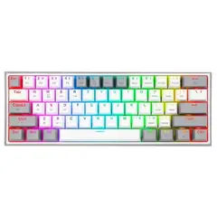 REDRAGON - Teclado Gamer Fizz Pro K616 Rgb Blanco-Gris K616-RGB WG SP