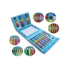 GENERICO - Kit Color Azul Set Creativo Infantil Arte Y Dibujo