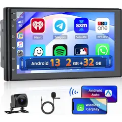 GENERICO - Radio andorid 13 7" 2 din gps + camara trasera