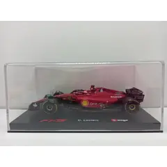 BURAGO - CARRO FERRARI F1-75 C Leclerc Rojo RACE 143