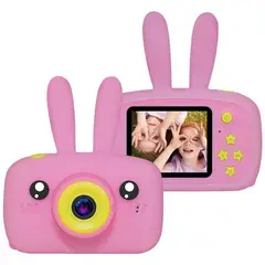 ONE PIXEL - Camara Digital Para Niños Forma De Conejo Rosada