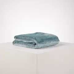 DISTRIHOGAR - Cobija Shine Foil Flannel Fleece Lead 150 x 200 cm