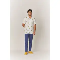 SOLOIO - Camisa de lino Arezzo amarillo