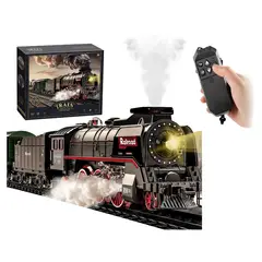 JON DI GROUP SAS - Tren Juguete Navideño Recargable Vapor Luces Sonidos 65 pcs