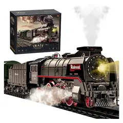 JON DI GROUP SAS - Tren Juguete Navideño Recargable Vapor Luces Sonidos 65 pcs