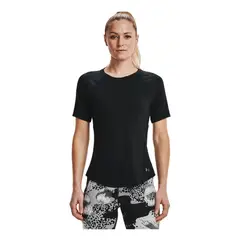 UNDER ARMOUR - Camiseta Mujer RUSH SS-BLK Negro UNDER ARMOUR.